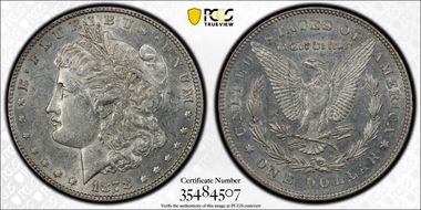 1878 7/8TF $1 VAM 44, Tripled Blossoms AU55