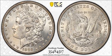 1886-O $1 VAM 11A 2+2 Clash MS63