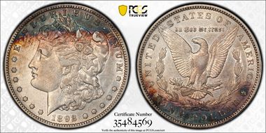 1892-S $1 VAM 7 Doubled Date XF40