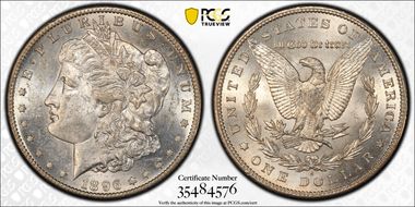 1896-S $1 VAM 5 S/S MS62