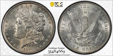 1878 7TF $1 VAM 115 MS61