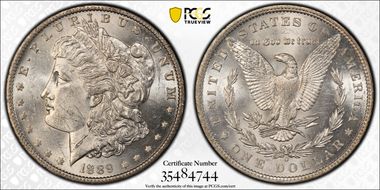 1889-O $1 VAM 2, Oval O MS60