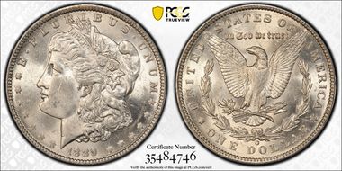 1889-O $1 VAM 20A Weak E Rev MS62