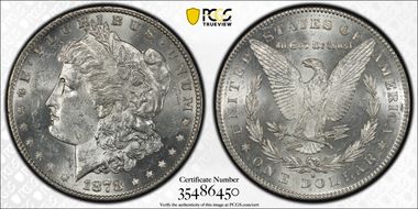 1878-S $1 VAM 50 Lava Wing MS62