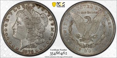 1879-S $1 VAM 42, Rev. of 1878 MS62