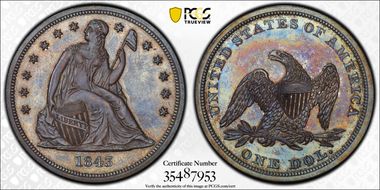 1843 $1 PR64