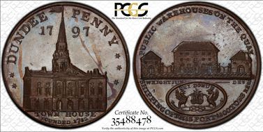 1797 Tk 1D DH-5 Angusshire, Dundee Bronzed PR64