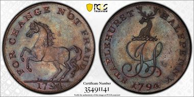 1794 Tk 1/2D DH-40 Kent, Staplehurst MS64BN