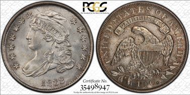 1832 10C JR-5 MS65+