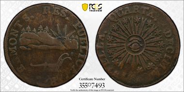 1785 VT 1/2P Vermonts VF30BN