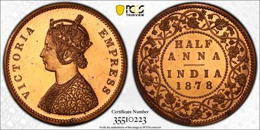 1878(C) 1/2 An SW-6.463a Restrike PR64RD