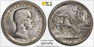 1915-R 2 L KM-55  Ag MS62