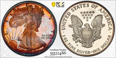 1989-S $1 Silver Eagle PR68CAM