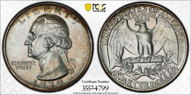 1939 25C PR67+