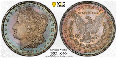 1878 7TF $1 VAM 82, Doubled Stars MS64