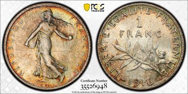 1916 1 Fr Gad-467 F-217 MS65