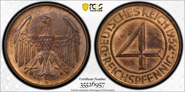 1932-D 4 Rcpfg J-315 MS64RB