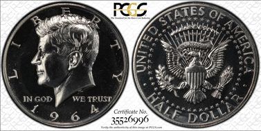 1964 50C Accented Hair, FS-401 PR69