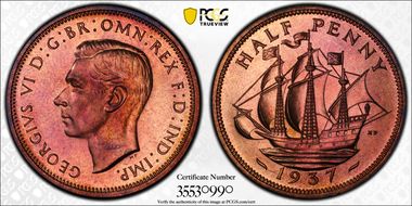 1937 1/2D S-4115 PR66+ RB