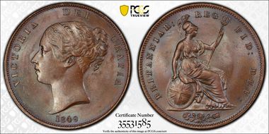 1849 1D S-3948 MS64BN