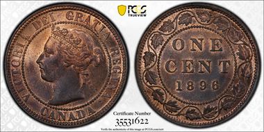 1896 1C MS65RB