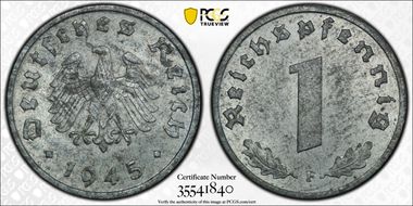 1945-F Pfg J-373b MS64