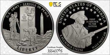 2011-S 50C United States Army PR70DCAM