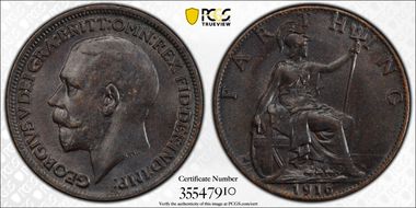 1916 1/4D S-4059 Blackened finish MS65