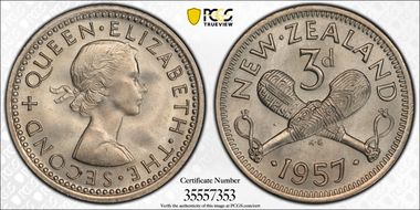 1957 3D 87 Beads MS66