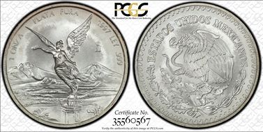 1997-Mo Onza Libertad Ag MS69