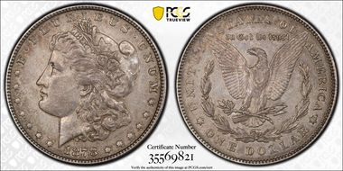 1878 7/8TF $1 VAM 44, Tripled Blossoms XF45