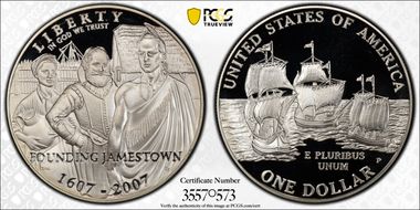 2007-P $1 Jamestown PR69DCAM