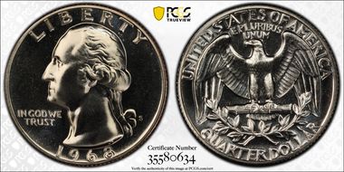 1968-S 25C Type F Reverse, FS-902 PR69