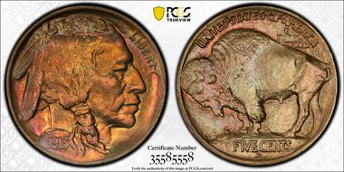 1913-D 5C Type 1 MS67+