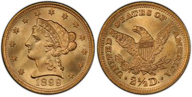 1899 $2.50 MS67