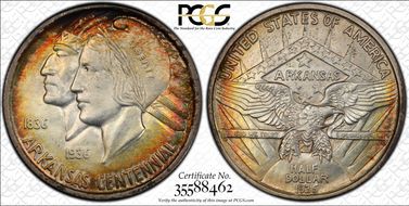 1935 50C Arkansas MS66