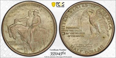 1925 50C Stone Mountain MS64