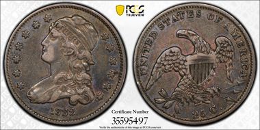 1832 25C Browning 1 VF35