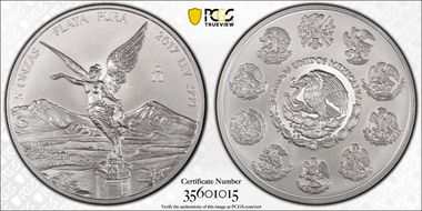 2017-Mo 5 Onza Libertad Ag MS69