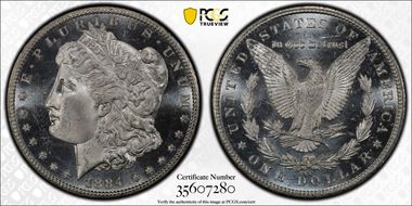 1884-CC $1 MS65+ DMPL