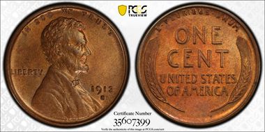 1913-S 1C MS65RB