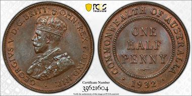 1932 1/2D MS64BN