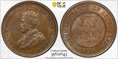1911 (L) 1D MS63BN