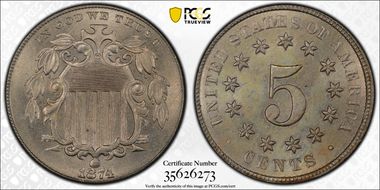 1874 5C MS65