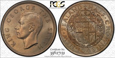 1949 1/2 Cr MS65