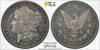 1880 $1 MS60PL