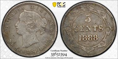 1888 5C NF2 No Dots VF35