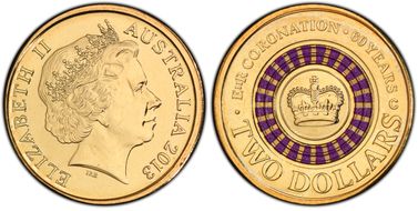 2013-C $2 Coronation Colorized MS67