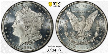 1885 $1 MS66PL