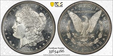1891-S $1 MS65PL